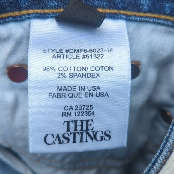 Aritzia The Castings Mid Rise Blue Denim Cut Off Shorts -Size 32 Great Condition - Picture 7 of 9